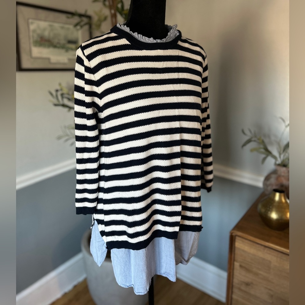 Seraphine Maternity & Nursing Layered Sweater+Tank - Picture 5 of 16